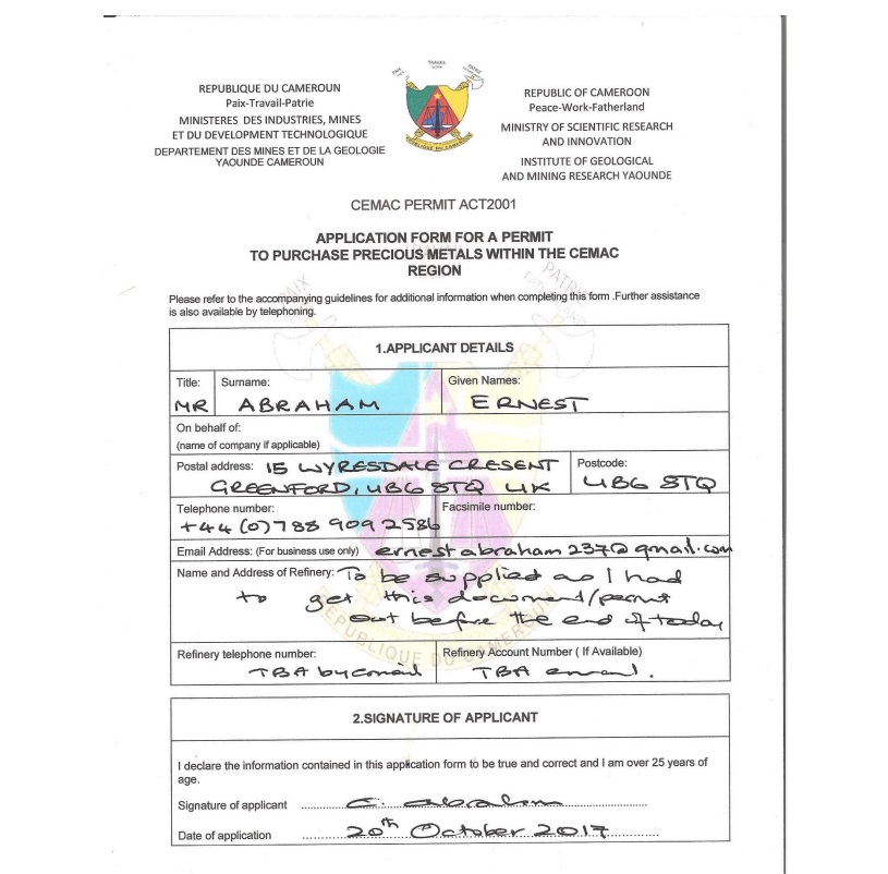 What is a CEMAC Buyers Permit